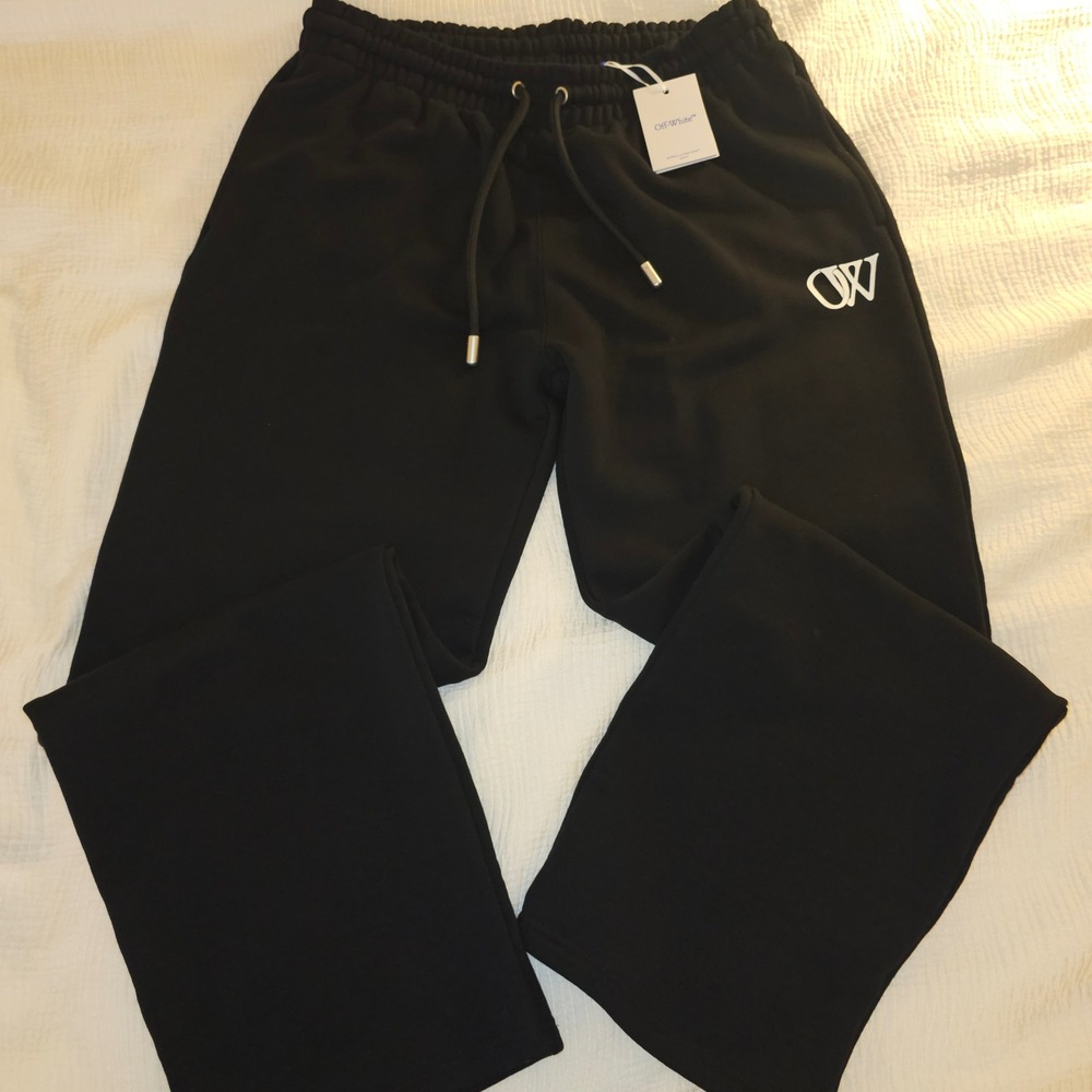 Off-White Sweatpants Mens XL Black New With Tags
